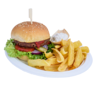 Vegánsky Beyond burger menu